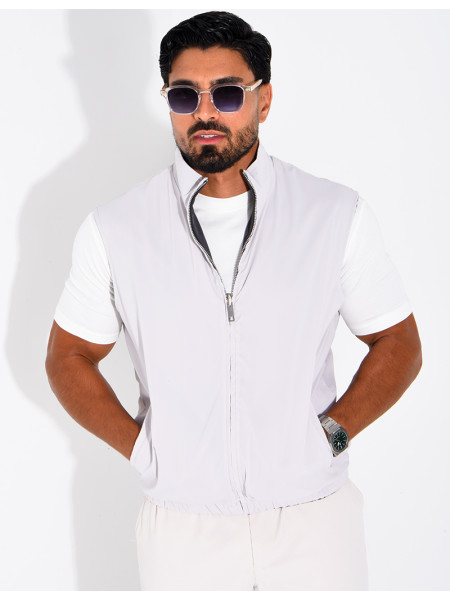 Wendbare, ärmellose Jacke