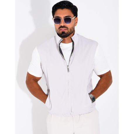 Wendbare, ärmellose Jacke