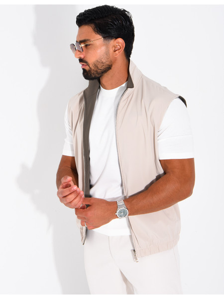 Wendbare, ärmellose Jacke