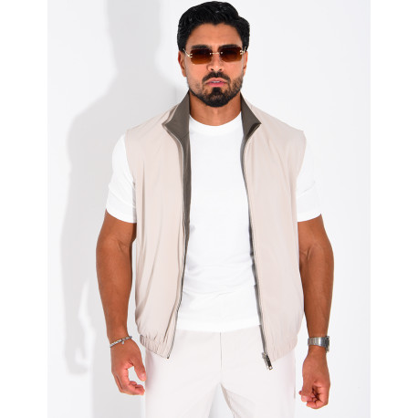 Wendbare, ärmellose Jacke