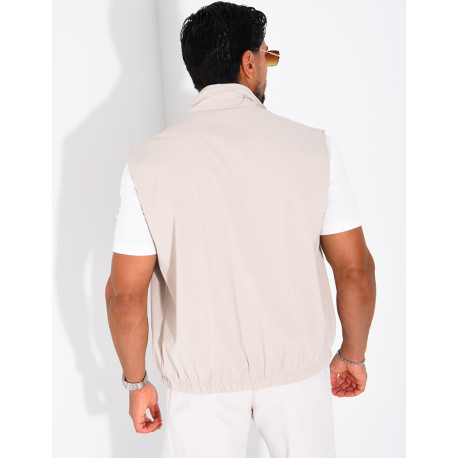 Wendbare, ärmellose Jacke