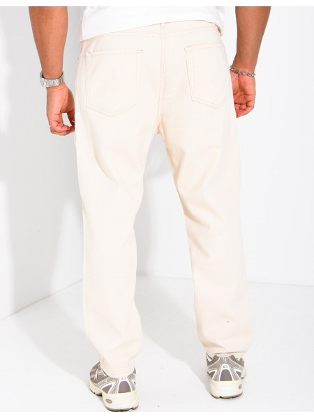 Jeans regular beige