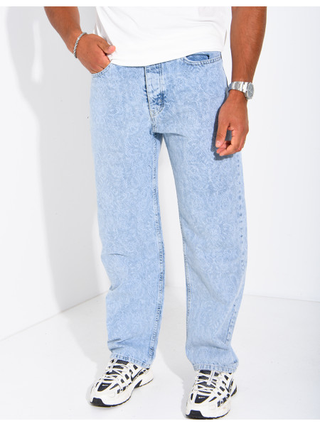Jeans regular bleu