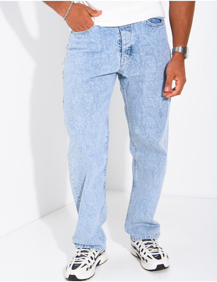Jeans regular bleu