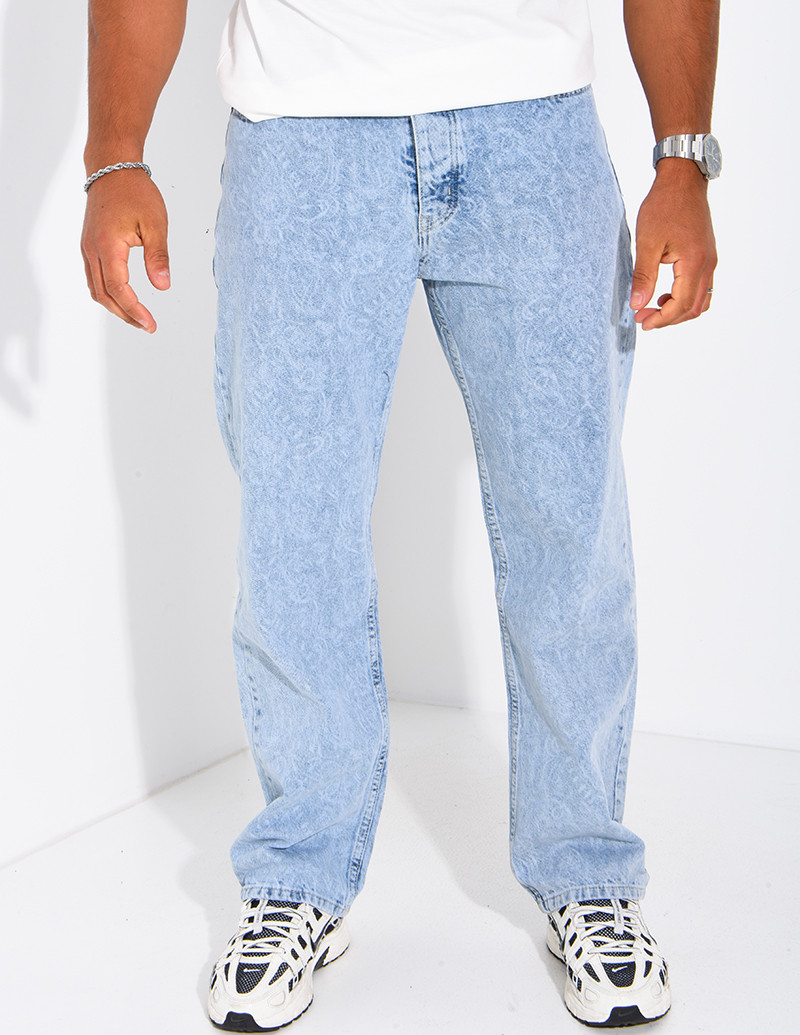 Jeans regular bleu