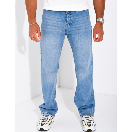 Jeans regular bleu