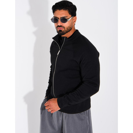 Gilet doublure polaire à zip et poches fendues