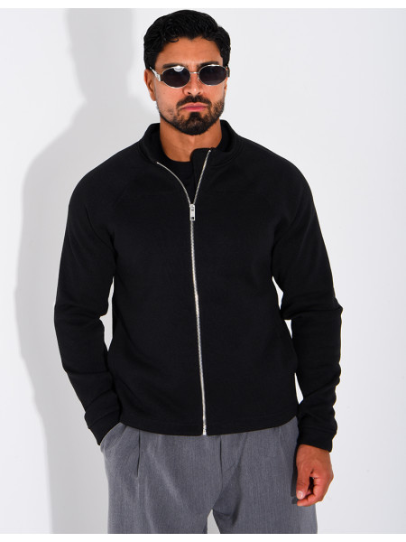 Gilet doublure polaire à zip et poches fendues