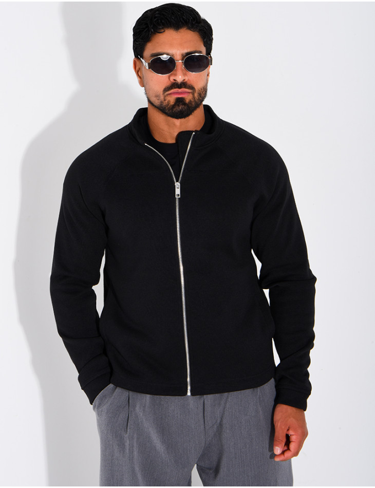 Gilet doublure polaire à zip et poches fendues