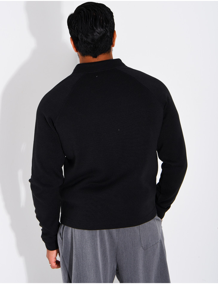 Gilet doublure polaire à zip et poches fendues