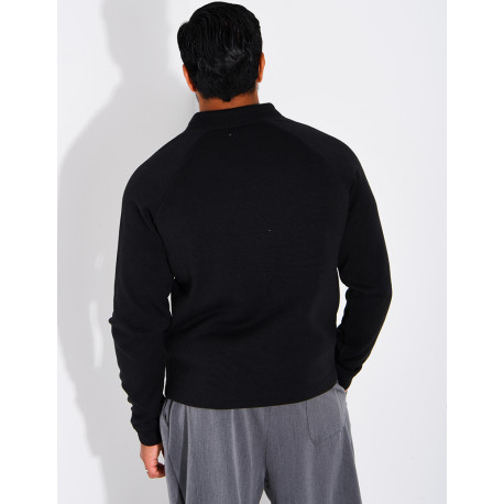 Gilet doublure polaire à zip et poches fendues