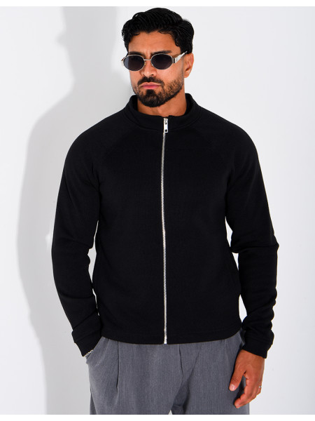 Gilet doublure polaire à zip et poches fendues