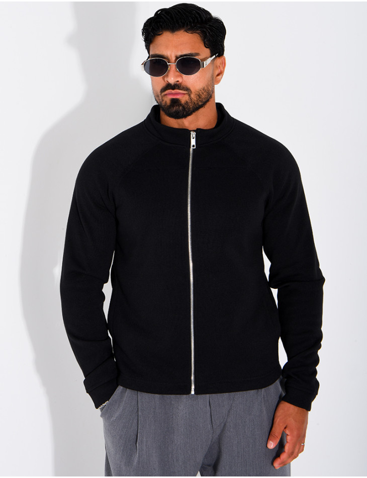 Gilet doublure polaire à zip et poches fendues