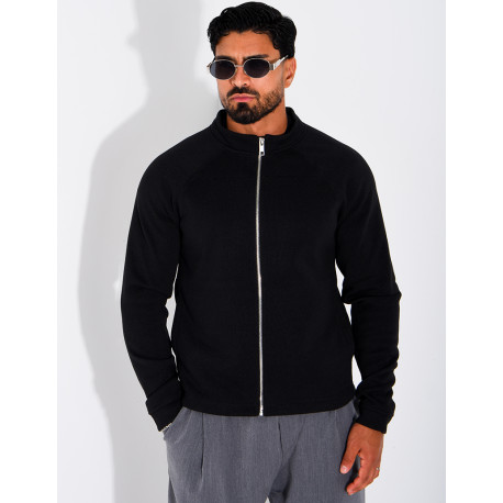 Gilet doublure polaire à zip et poches fendues