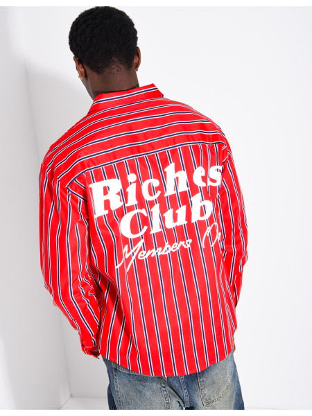 Gestreiftes Langarmhemd „Riches Club“