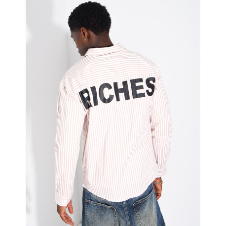 Gestreiftes Langarmhemd „Riches Club“