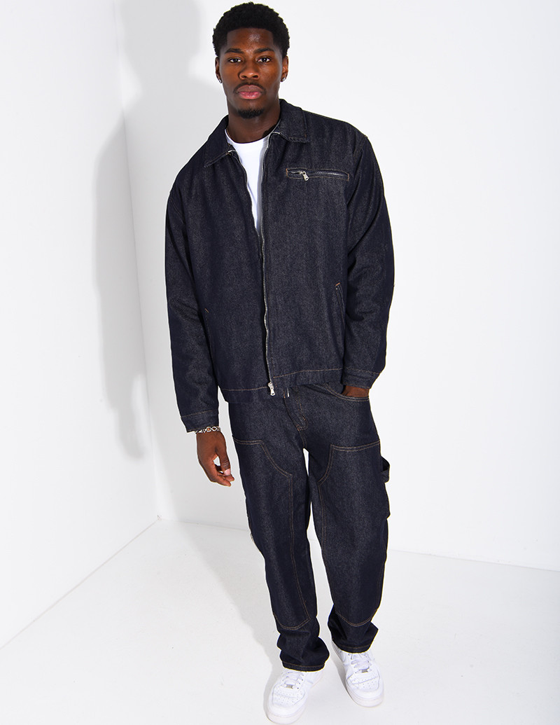 Set aus Raw-Denim:...