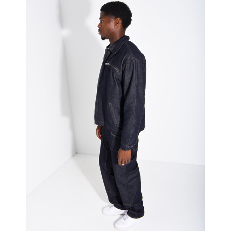 Ensemble en jeans brut veste oversize et pantalon assorti