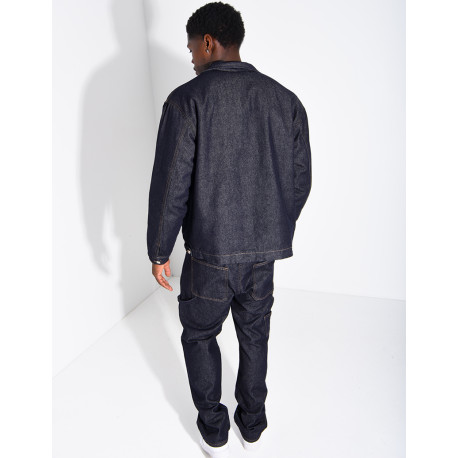 Ensemble en jeans brut veste oversize et pantalon assorti