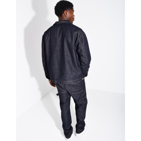 Ensemble en jeans brut veste oversize et pantalon assorti