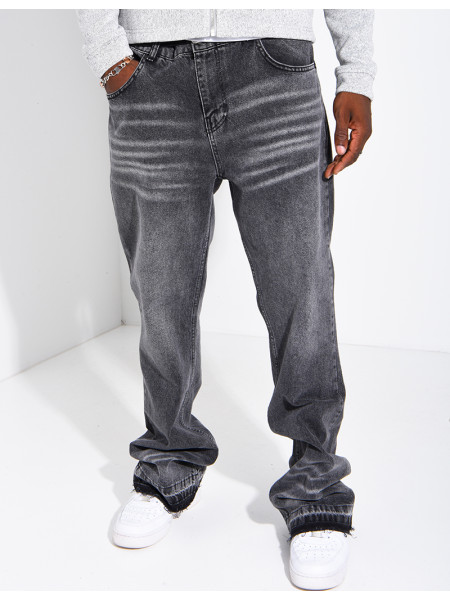 Men's Faded Flare-Cut Jeans