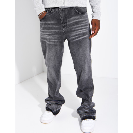 Men's Faded Flare-Cut Jeans