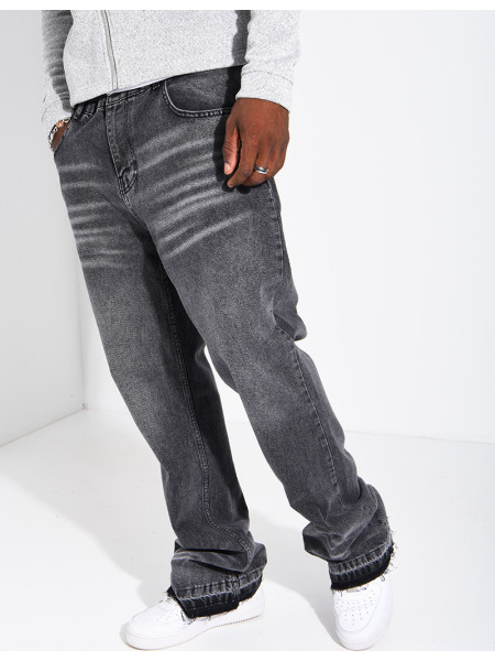Men's Faded Flare-Cut Jeans