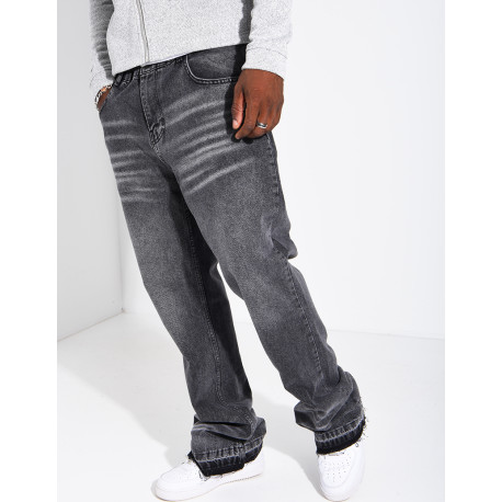 Men's Faded Flare-Cut Jeans