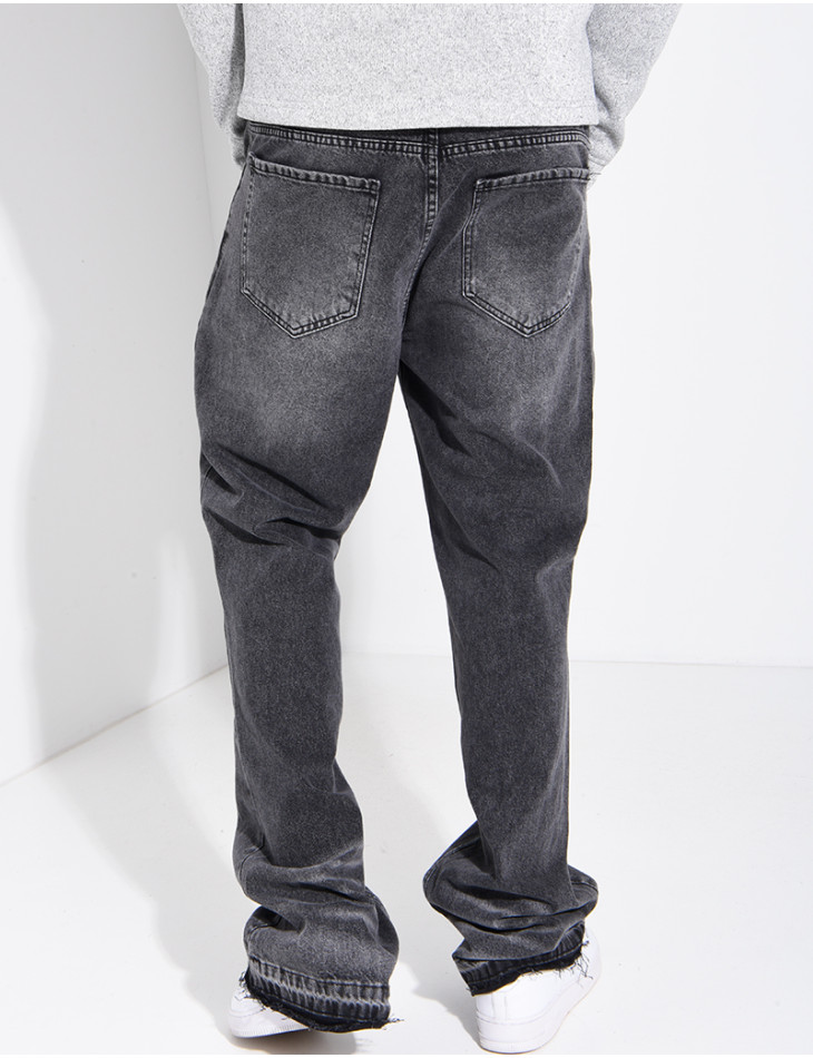 Men's Faded Flare-Cut Jeans