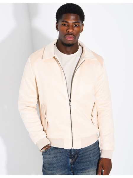 Blouson en suédine homme