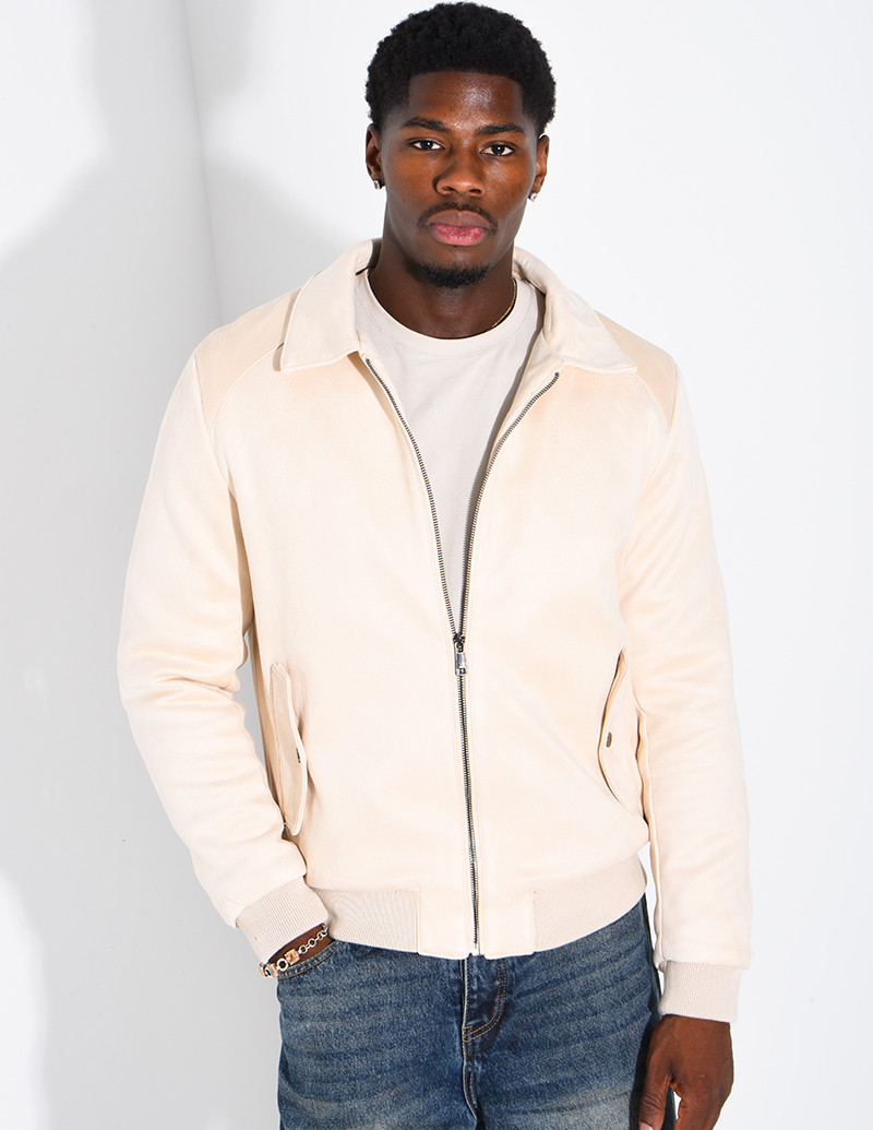 Blouson en suédine homme