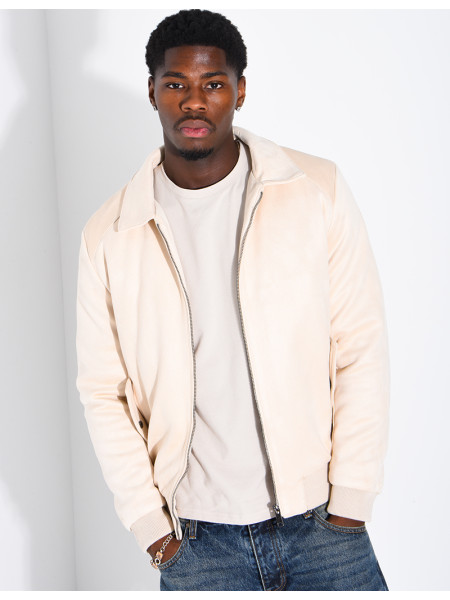 Blouson en suédine homme
