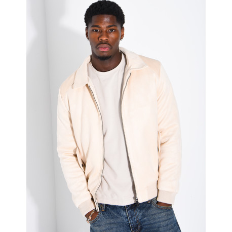 Blouson en suédine homme