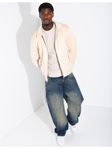 Blouson en suédine homme