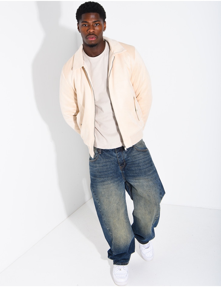 Blouson en suédine homme