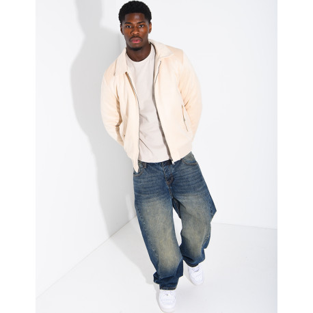 Blouson en suédine homme