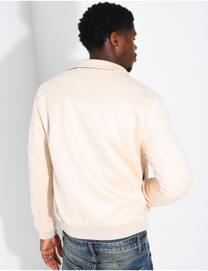Blouson en suédine homme