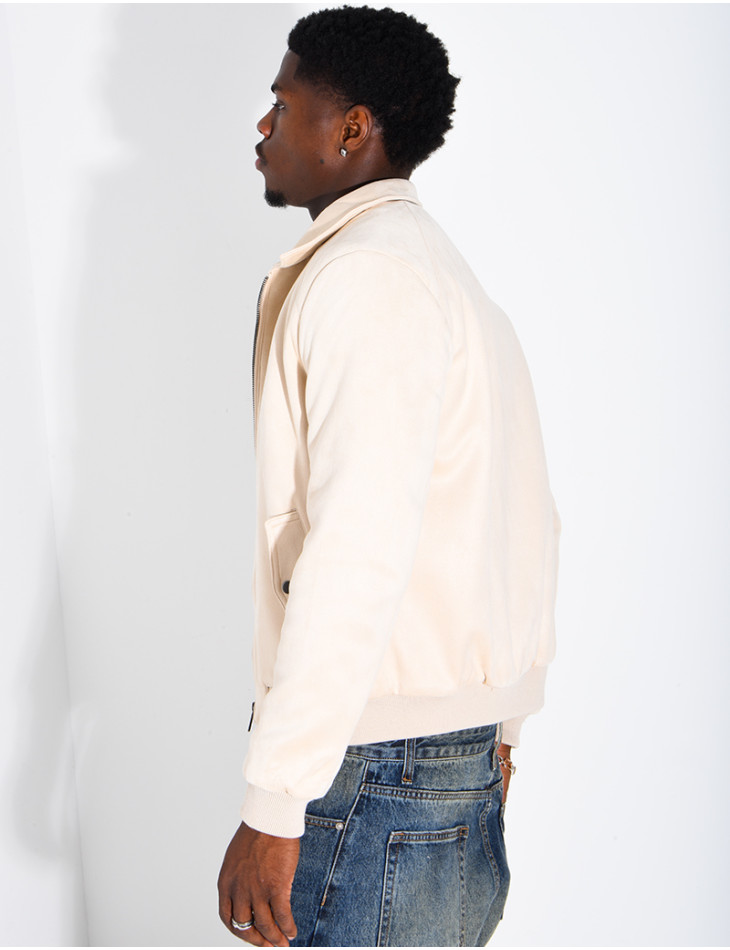 Blouson en suédine homme