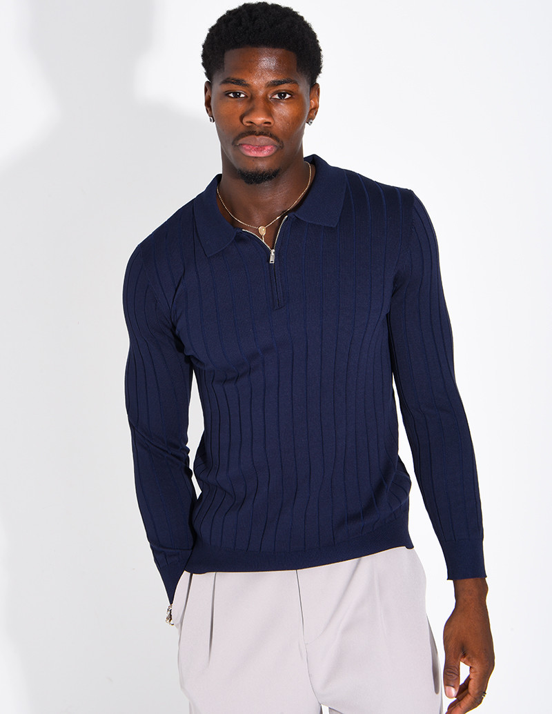 Pullover aus Rippstrick mit...