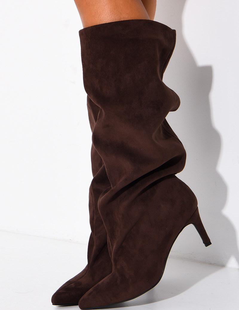 Bottes en suédine effet...