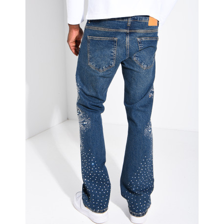 Jeans homme à strass