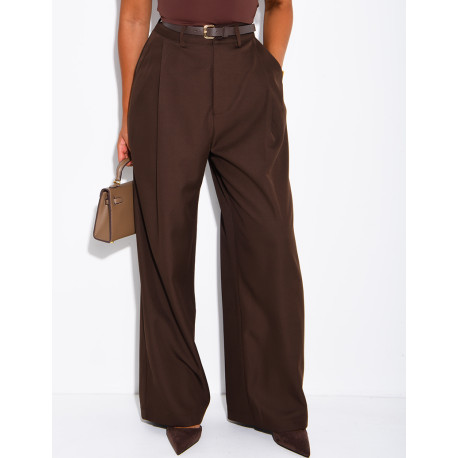Pants with pleats and a waistband