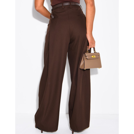 Pants with pleats and a waistband