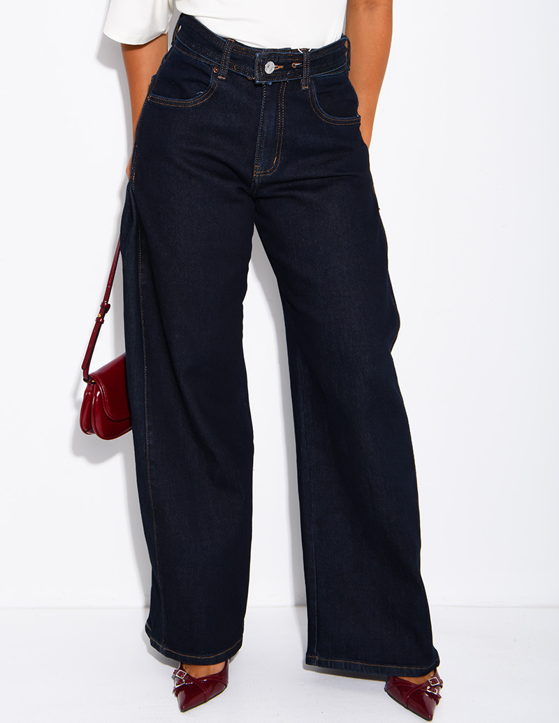 Weite Jeans in Raw...