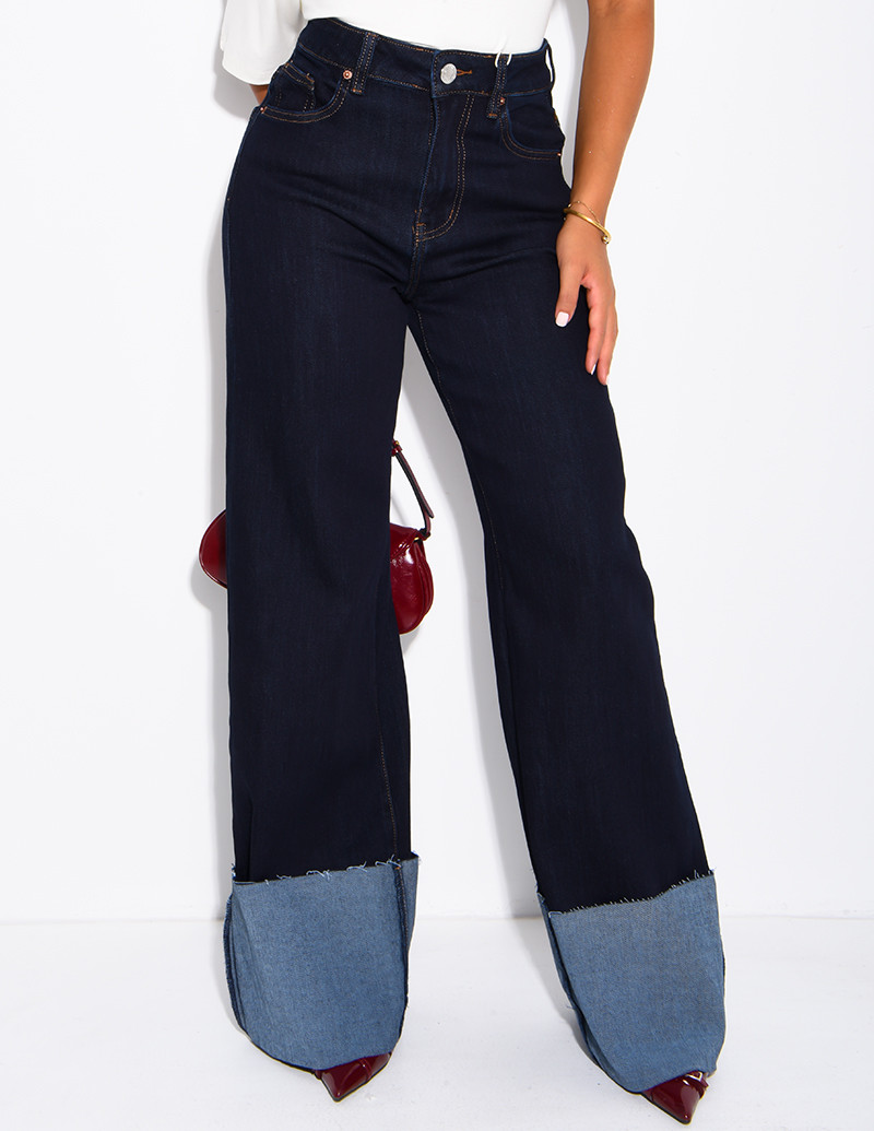 Jeans coupe large stretchy...
