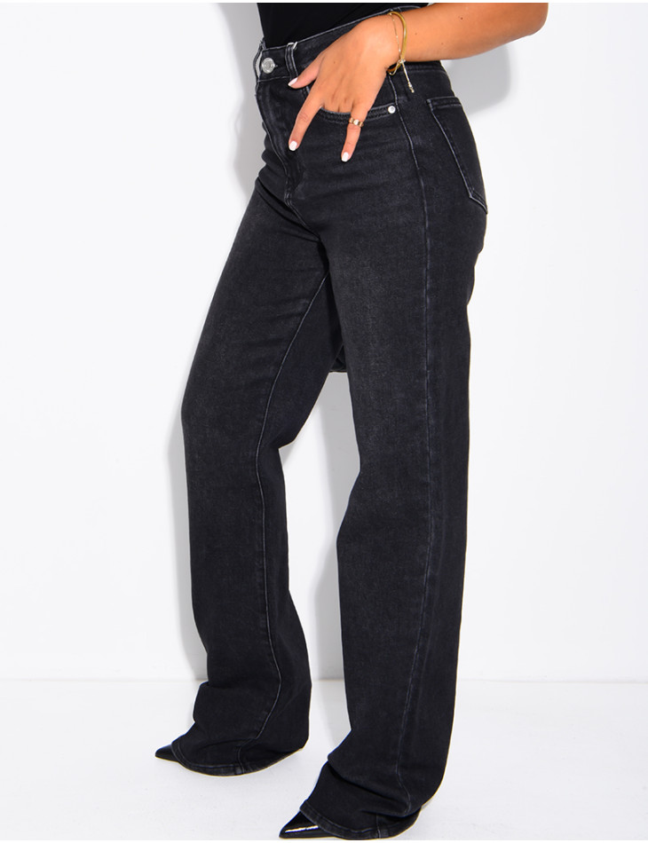TALL  Jeans coupe droite taille haute stretchy extra long