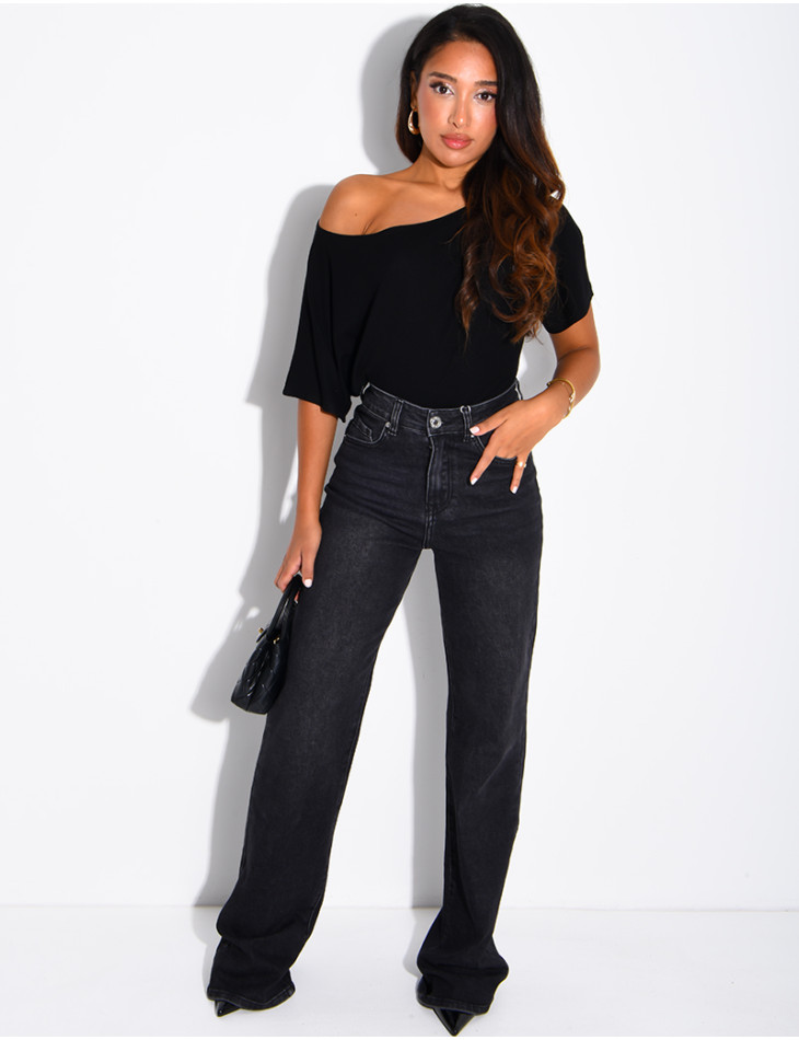 TALL  Jeans coupe droite taille haute stretchy extra long
