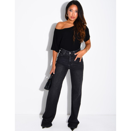 TALL  Jeans coupe droite taille haute stretchy extra long