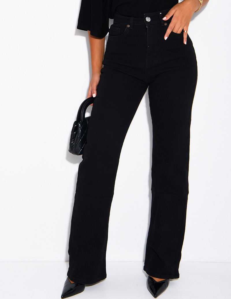 Jeans mit geradem Schnitt,...
