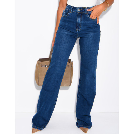 TALL – Jeans mit geradem Schnitt, hoher Taille, Stretch und extra langer Länge